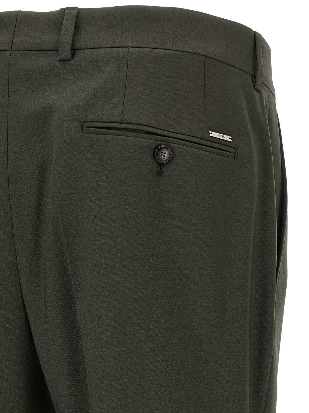 Hugo Boss Bicolor Virgin Wool Pants