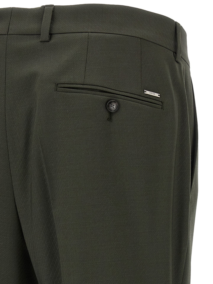 Hugo Boss Bicolor Virgin Wool Pants