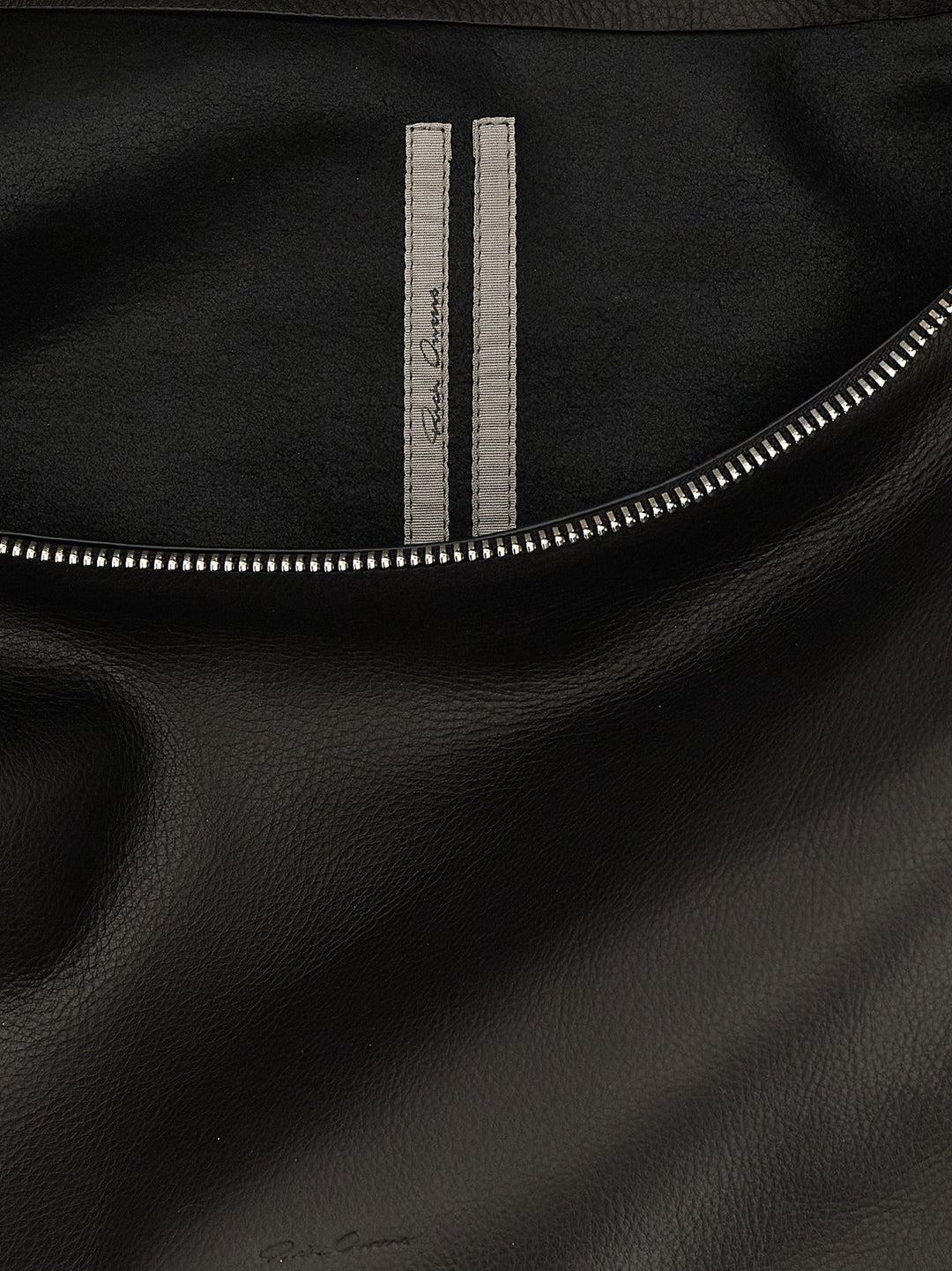 Rick Owens Black Calfskin Shoulder Bag