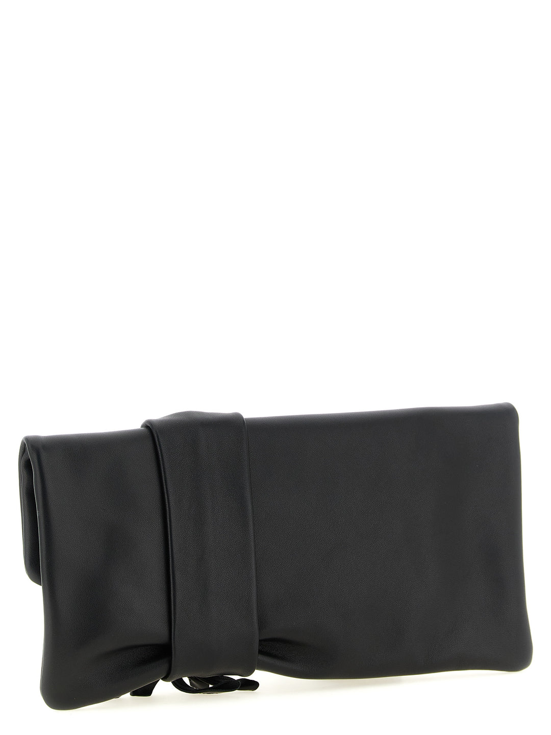 Jimmy Choo Black Lamb Leather Clutch Bag