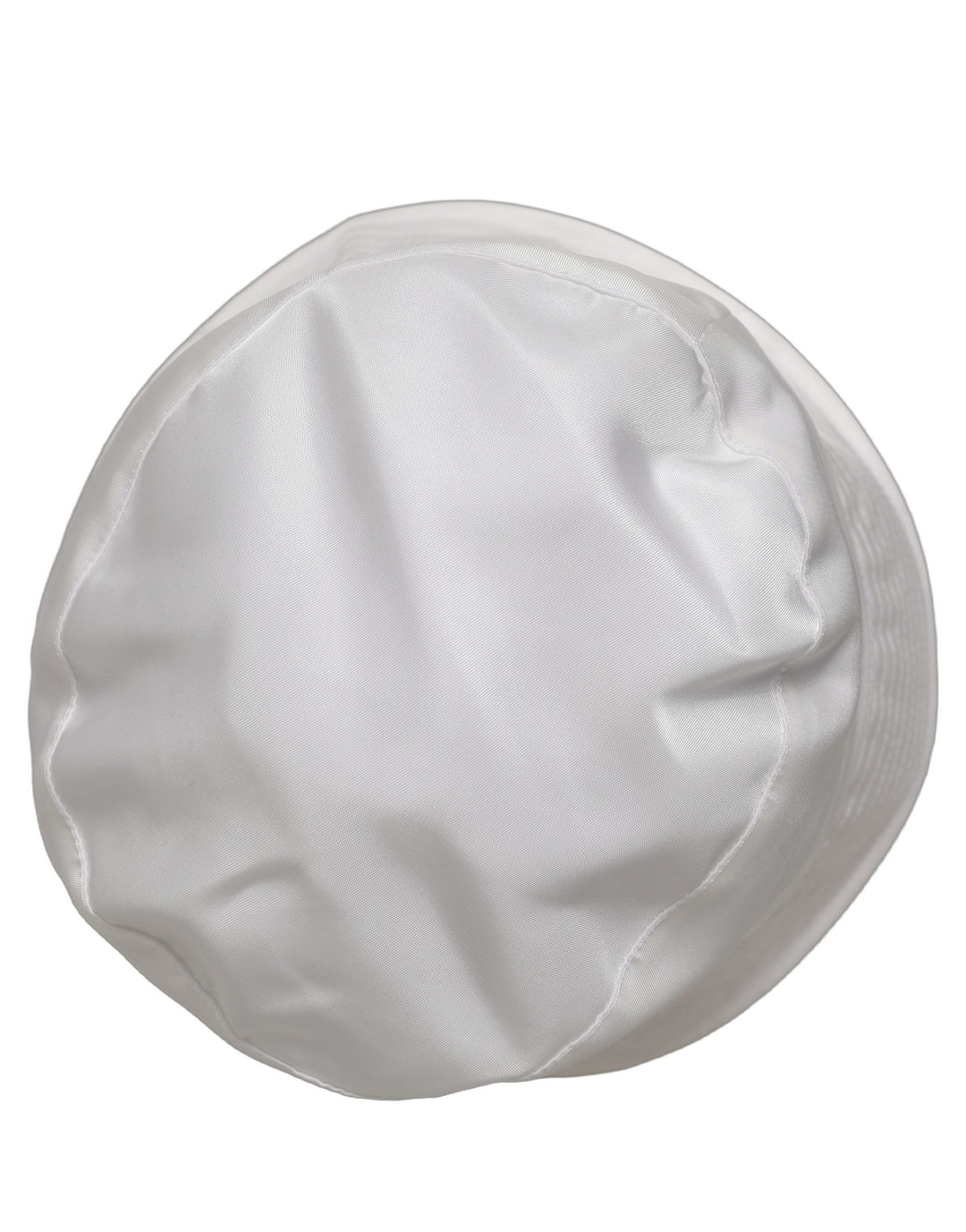 Dolce &amp; Gabbana Men White Nylon Wide Brim Bucket Capello Hat