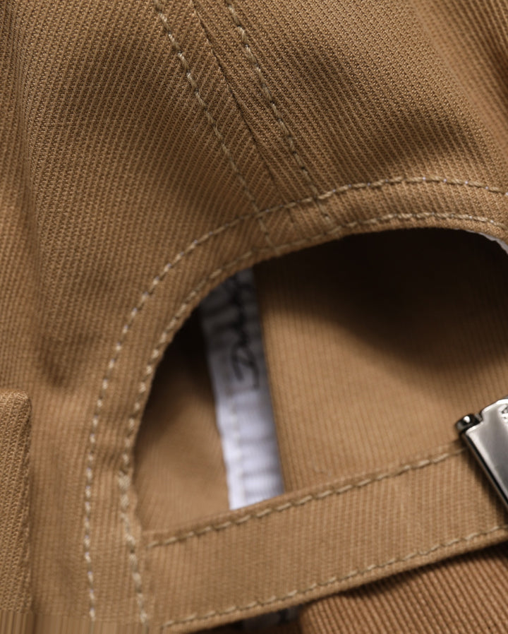 Dolce &amp; Gabbana Men Khaki Cotton Docker Capello Brimless Hat