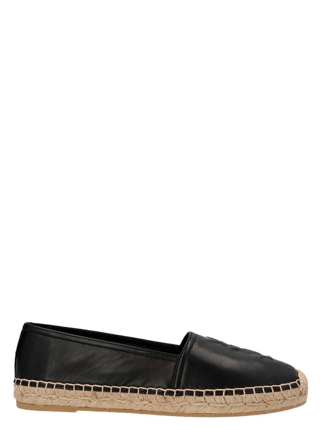 Saint Laurent Black Lamb Leather Espadrilles