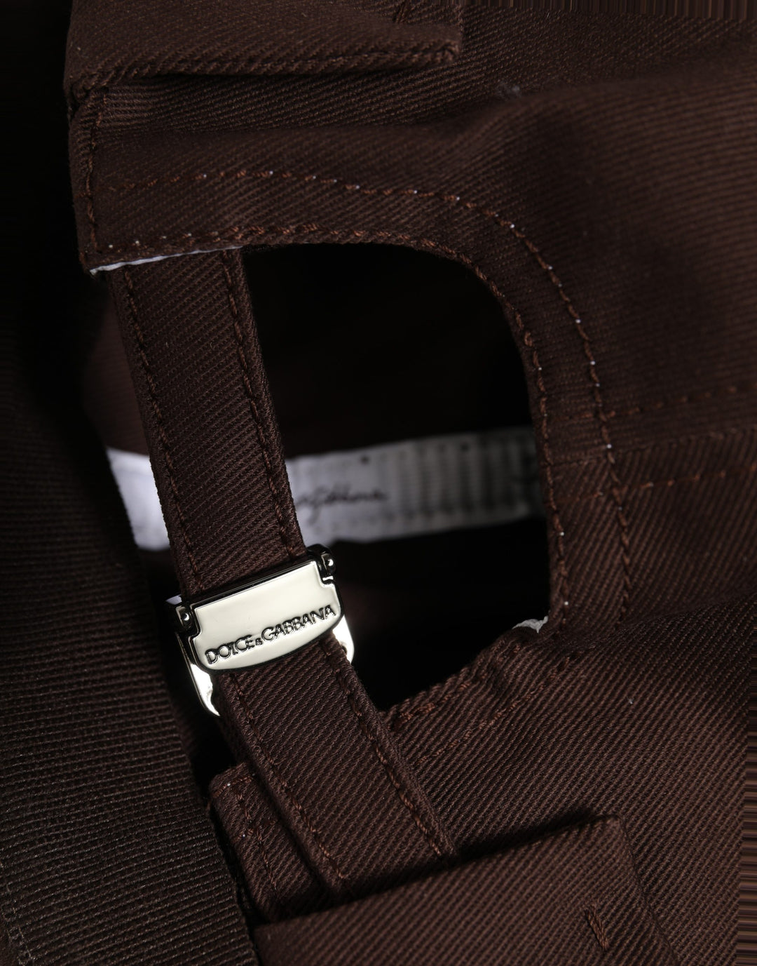 Dolce &amp; Gabbana Men Brown Cotton Docker Capello Brimless Hat