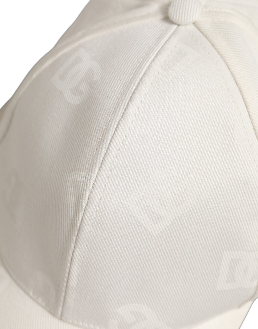 Dolce &amp; Gabbana Men White Cotton Stretch Baseball Capello Hat