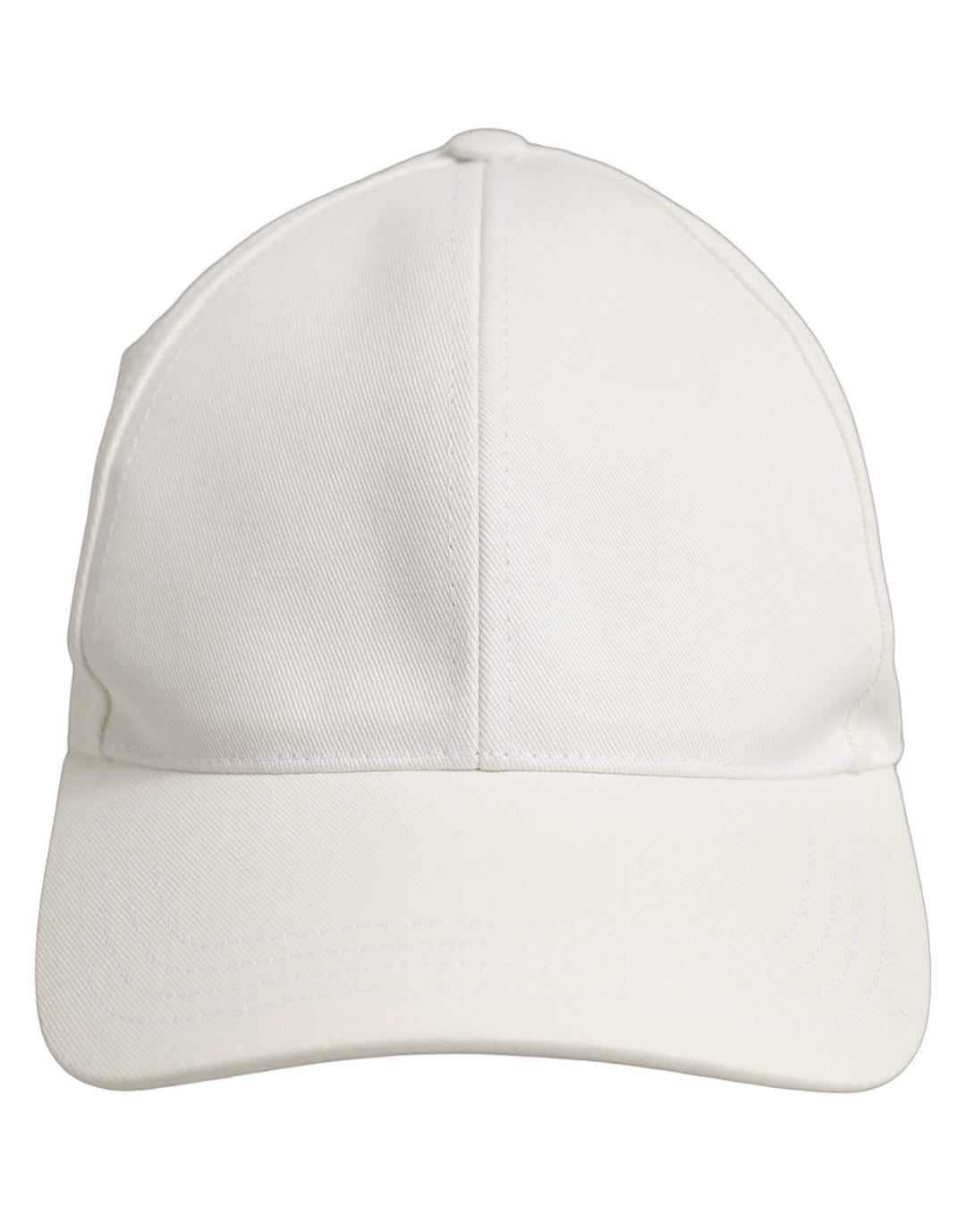 Dolce &amp; Gabbana Men White Cotton Baseball Capello 6 Panels Hat