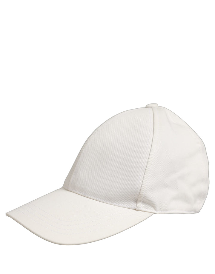 Dolce &amp; Gabbana Men White Cotton Baseball Capello 6 Panels Hat