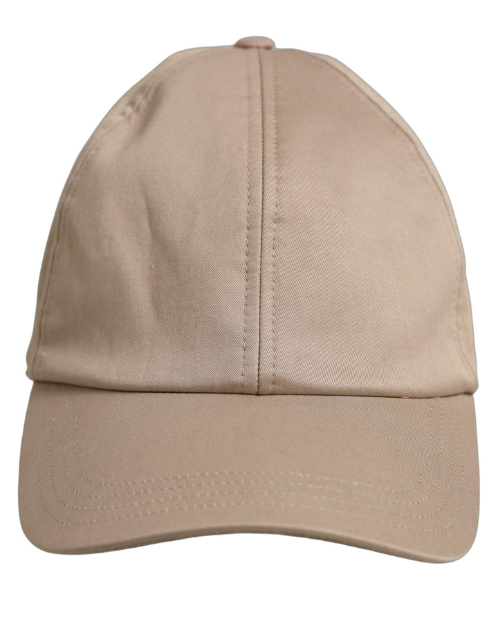 Dolce &amp; Gabbana Men Beige Cotton Stretch Baseball Capello Hat