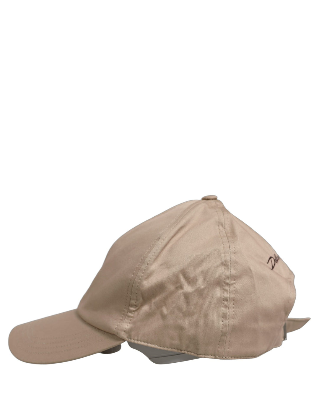 Dolce &amp; Gabbana Men Beige Cotton Stretch Baseball Capello Hat