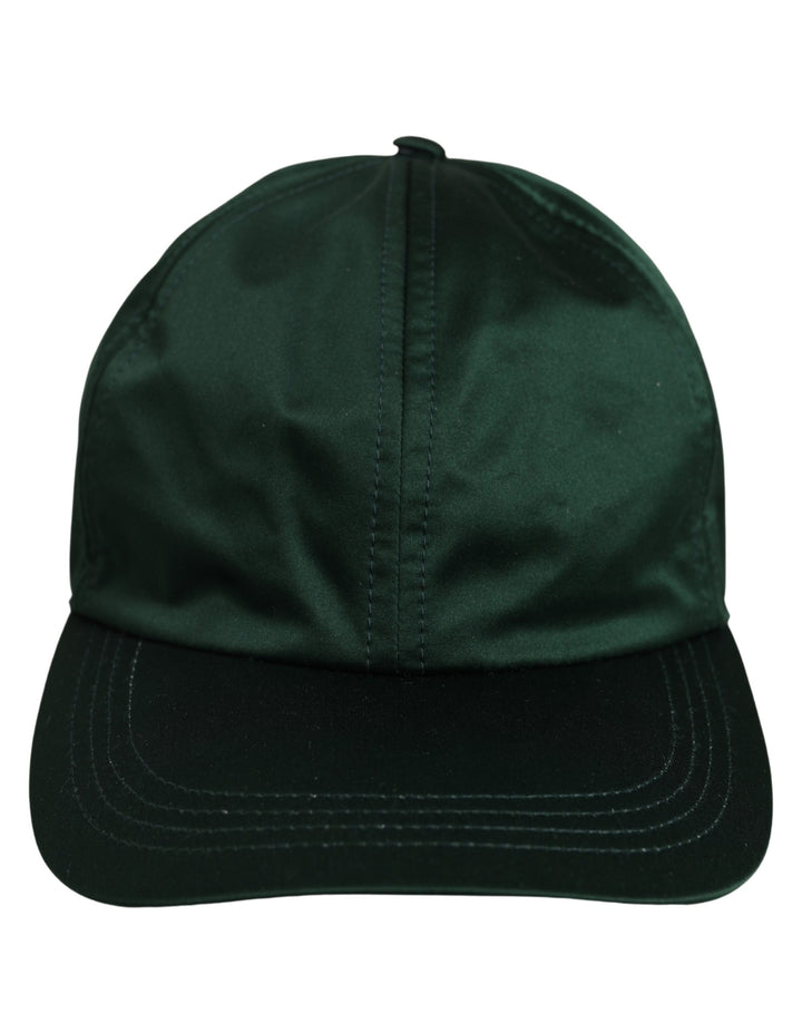 Dolce &amp; Gabbana Men Deep Green Cotton Baseball Cap 6 Panels Hat