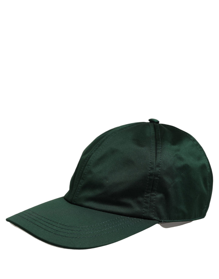 Dolce &amp; Gabbana Men Deep Green Cotton Baseball Cap 6 Panels Hat