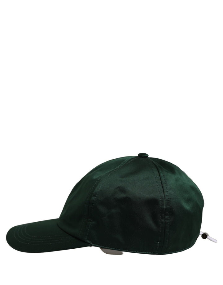 Dolce &amp; Gabbana Men Deep Green Cotton Baseball Cap 6 Panels Hat