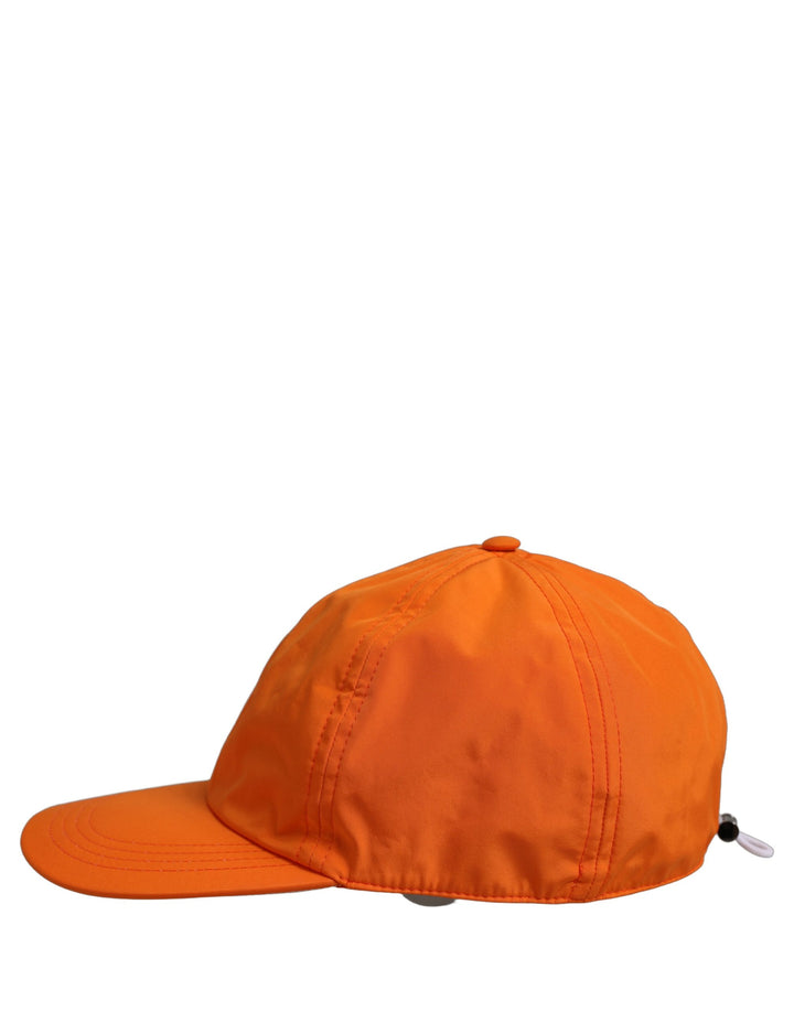 Dolce &amp; Gabbana Men Orange Polyester Baseball Cap 6 Panels Hat