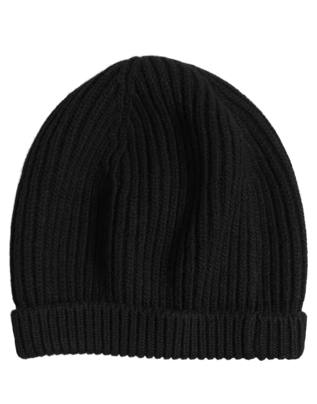 Dolce &amp; Gabbana Men Black Wool Knitted Winter Beanie Capello One Hat