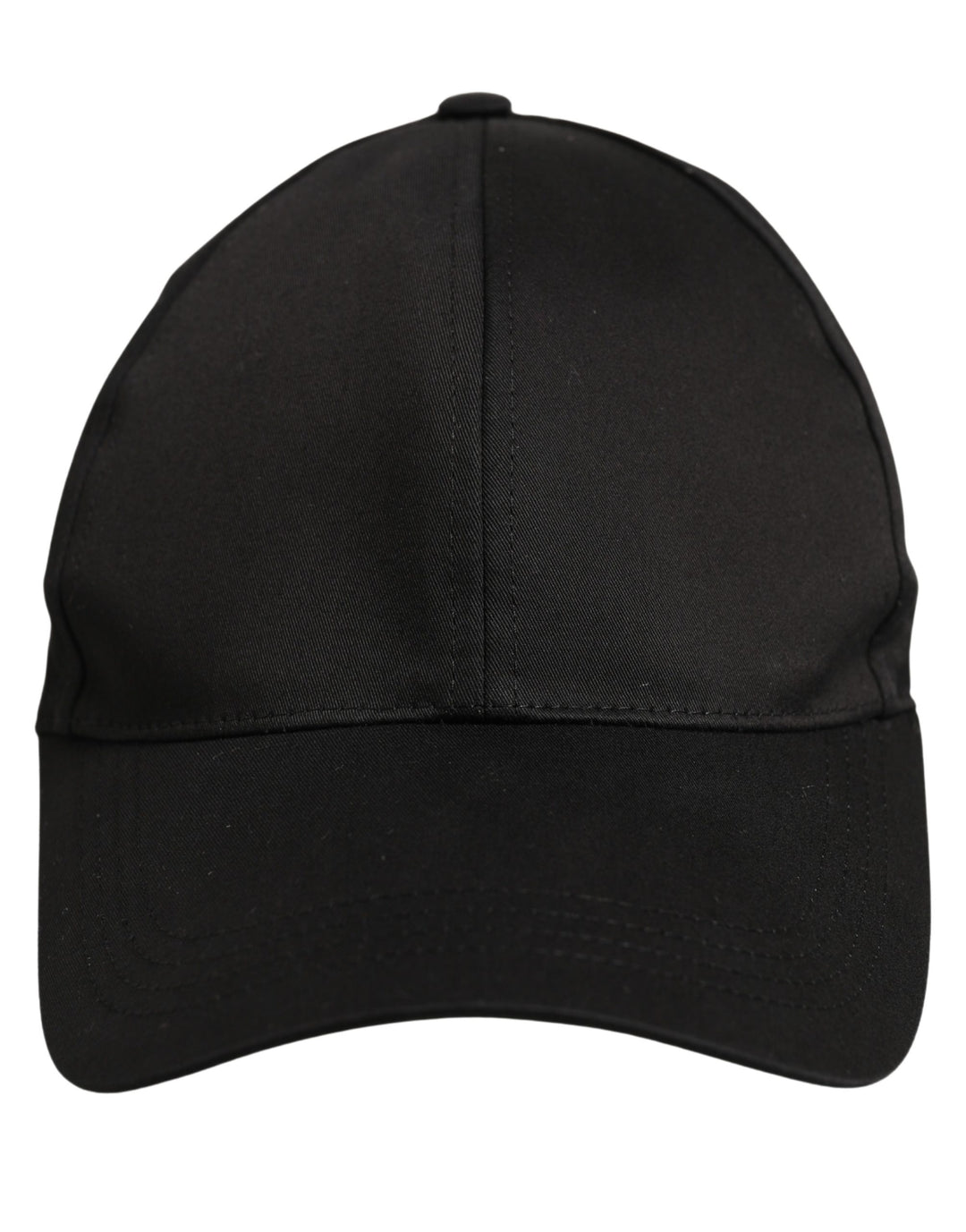 Dolce &amp; Gabbana Men Black Cotton Baseball Cap 6 Panels Hat