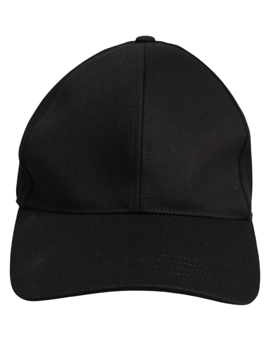 Dolce &amp; Gabbana Men Black Cotton Baseball Capello 6 Panels Hat