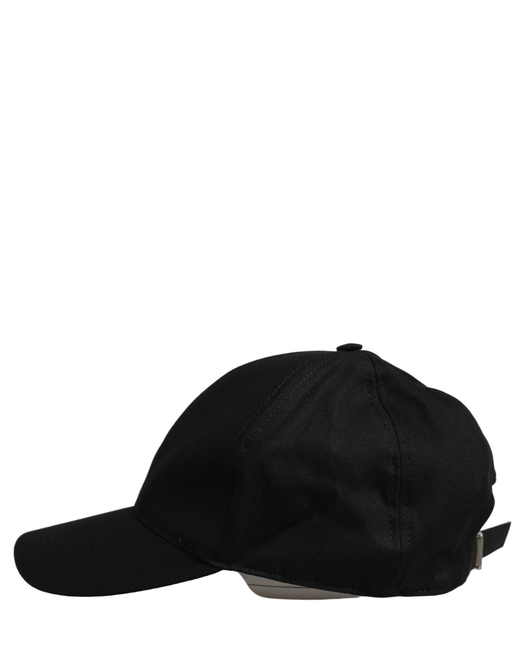 Dolce &amp; Gabbana Men Black Cotton Baseball Capello 6 Panels Hat