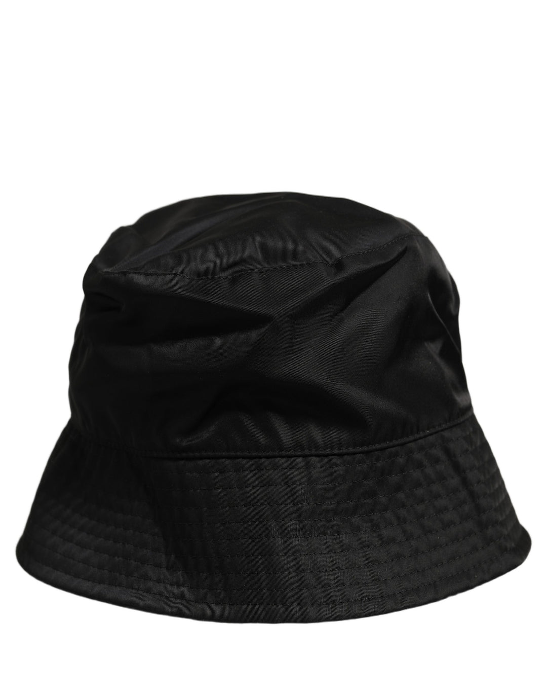 Dolce &amp; Gabbana Men Black Nylon Wide Brim Bucket Capello Hat