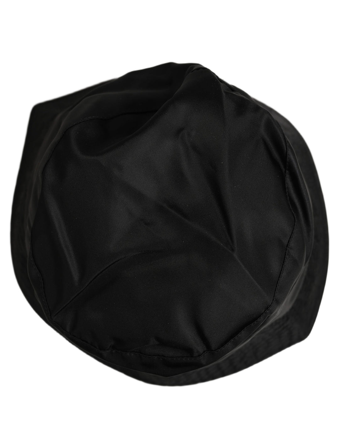 Dolce &amp; Gabbana Men Black Nylon Wide Brim Bucket Capello Hat