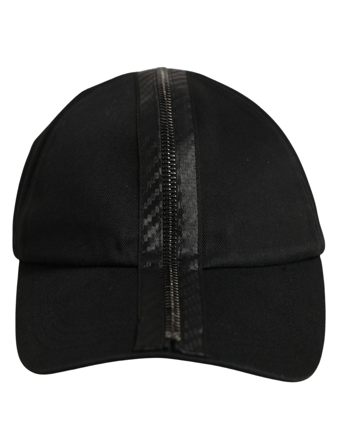 Dolce &amp; Gabbana Men Black Cotton Baseball Cap 6 Panels Hat
