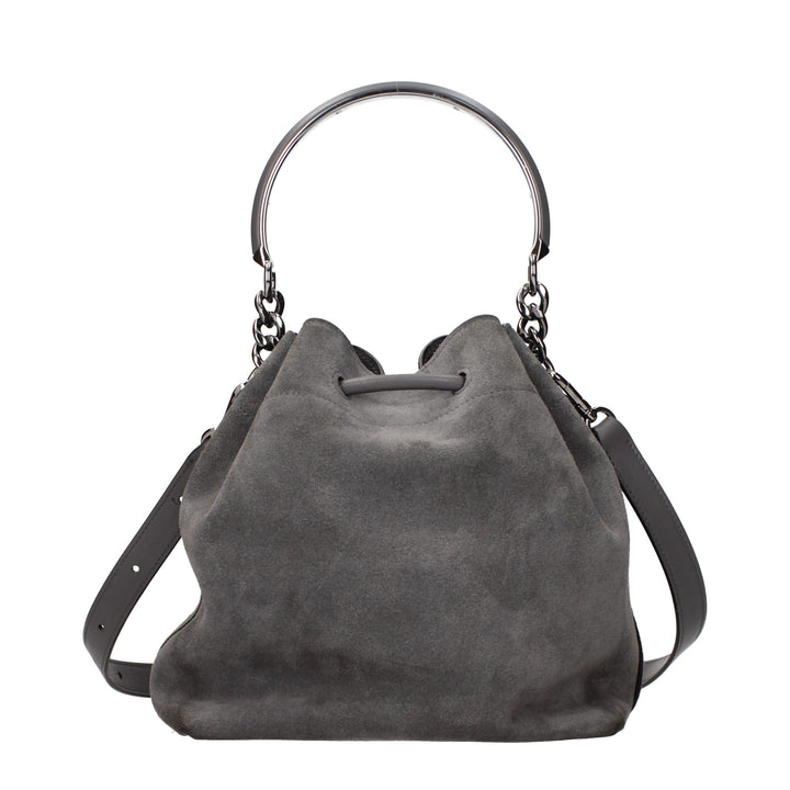 Jimmy Choo Gray Leather Handbag