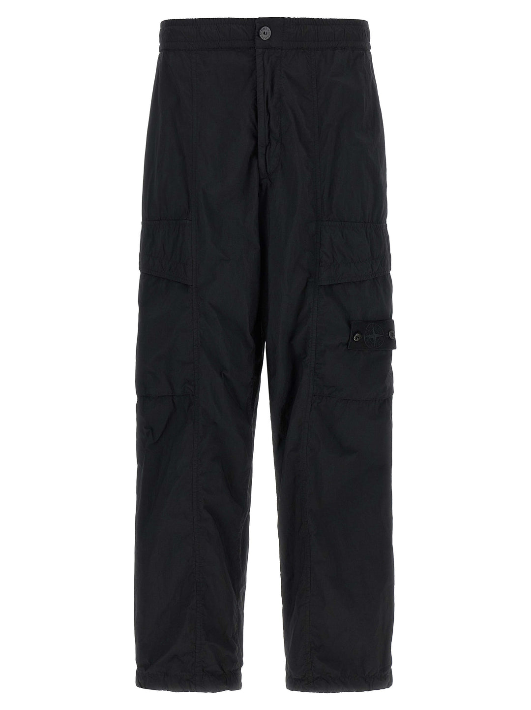 Stone Island Black Polyamide Cargo Pants