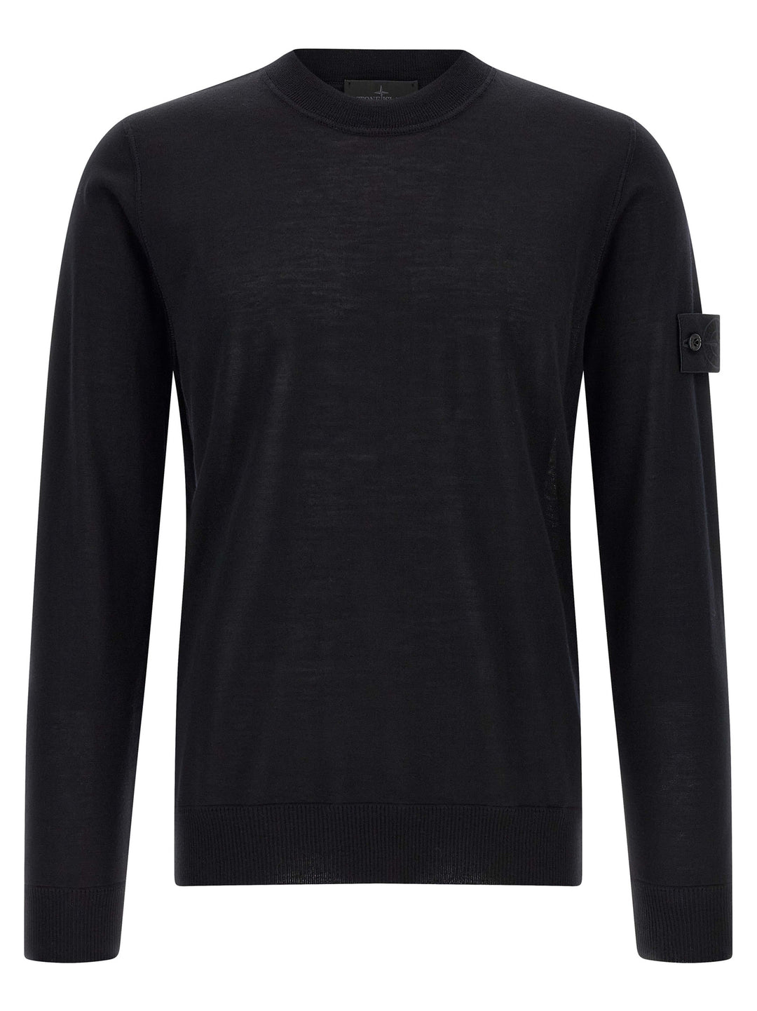 Stone Island Black Virgin Wool Cardigan