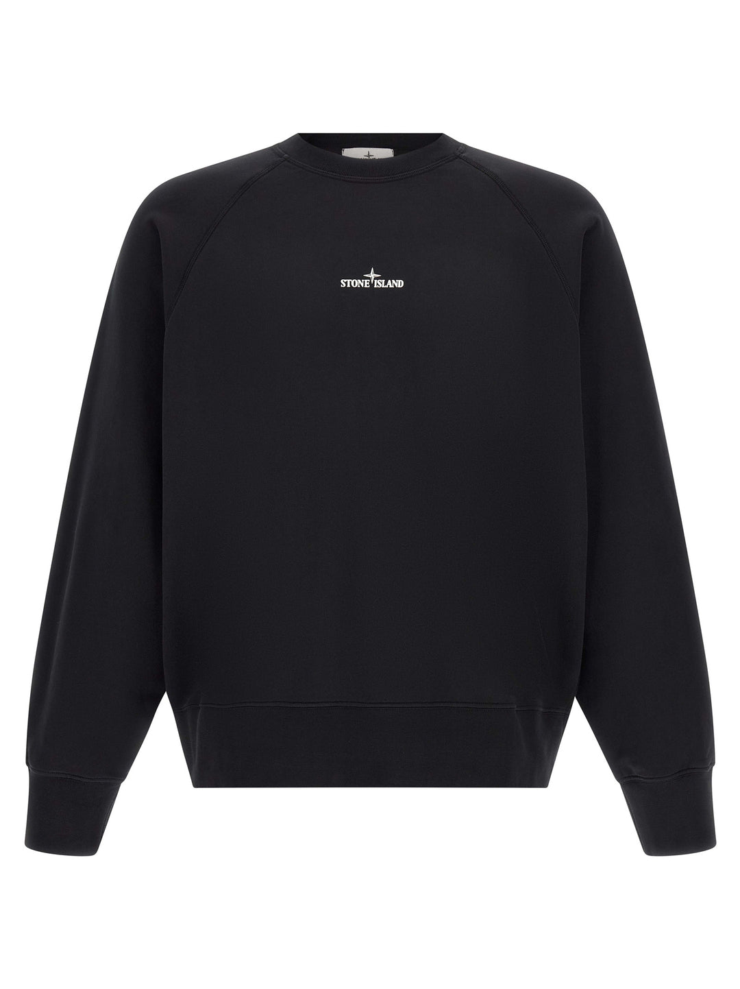 Stone Island Black Cotton Sweatshirt