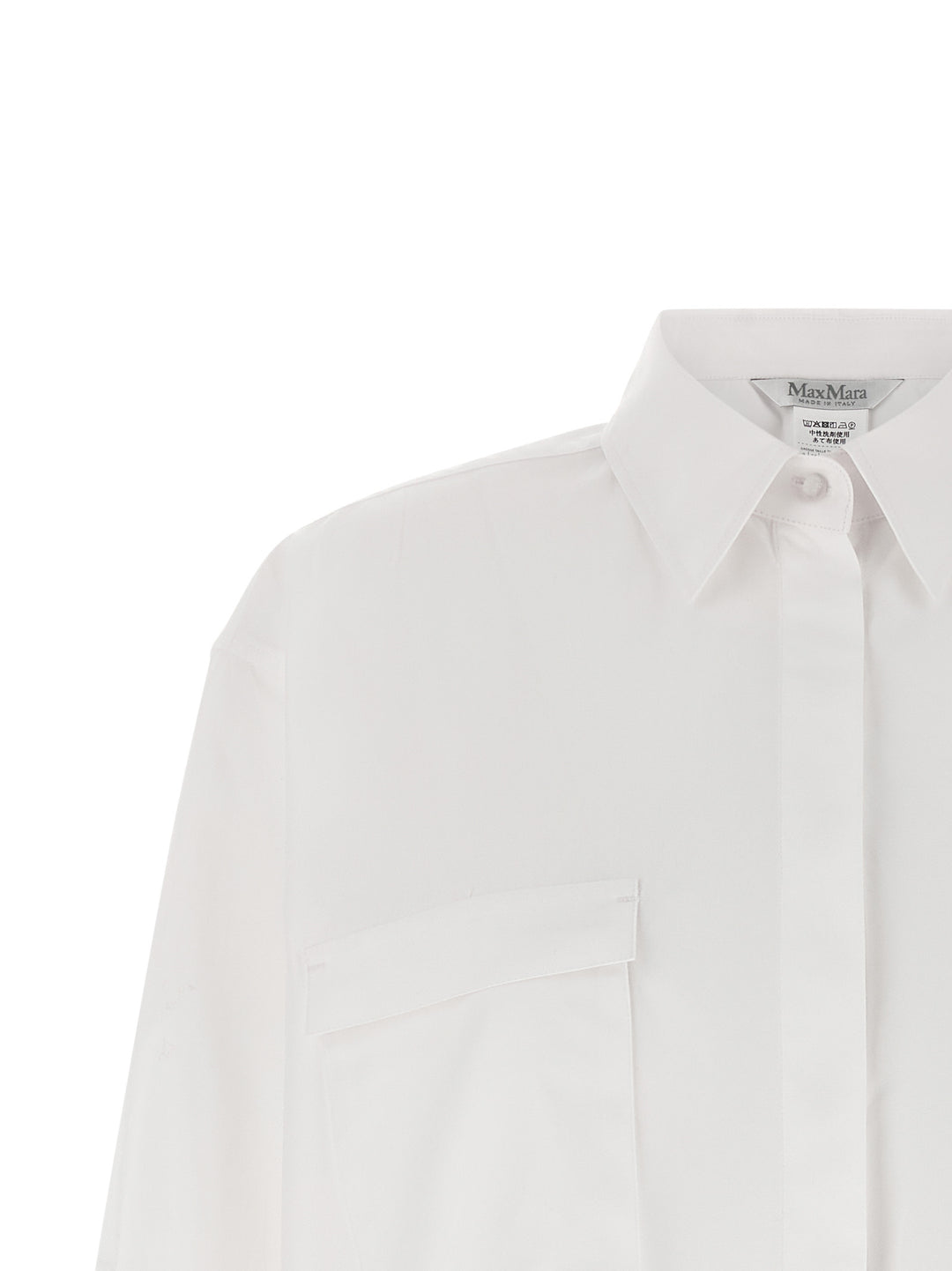 Max Mara White Cotton Blouse
