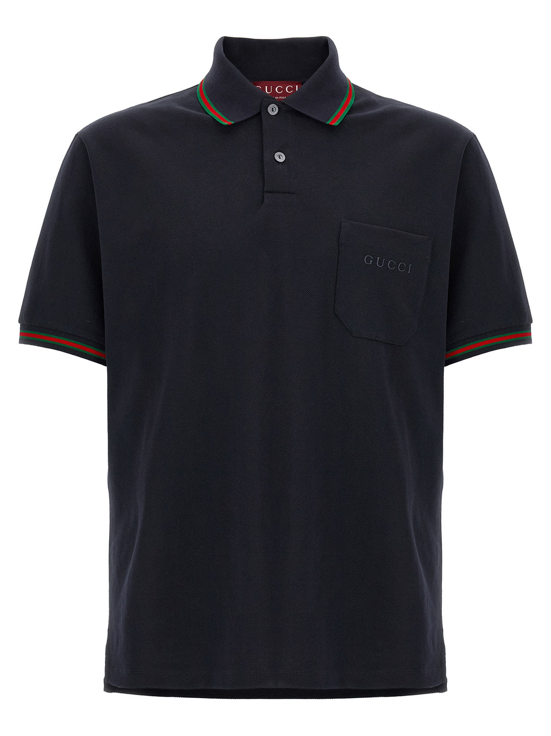 Gucci Blue Cotton Polo Shirt