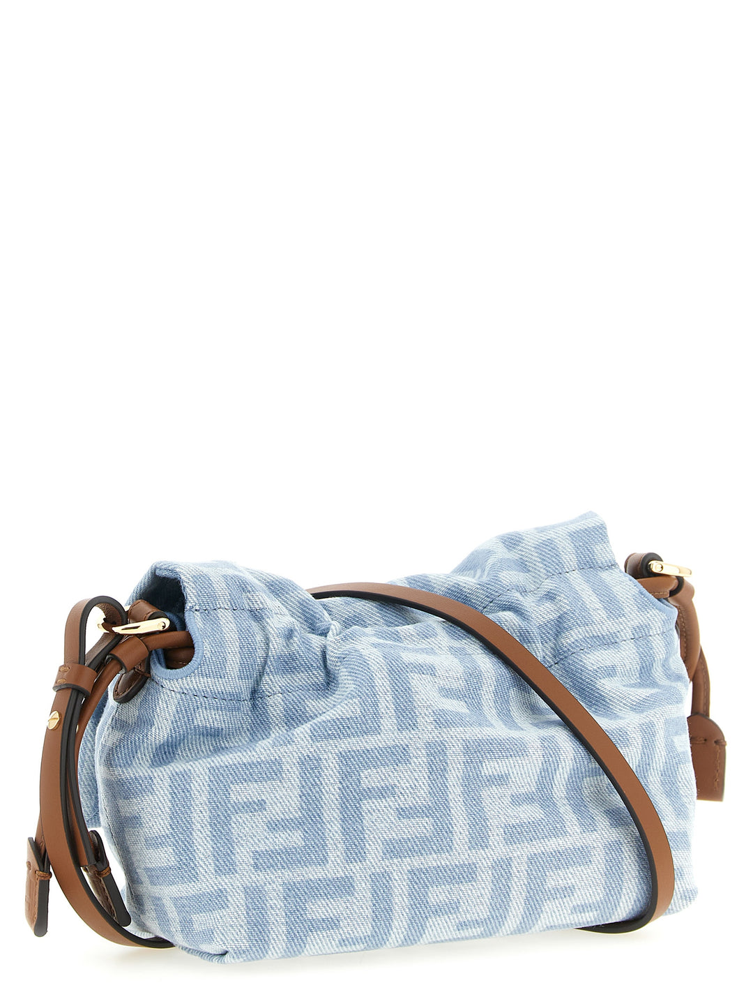 Fendi Blue Cotton Handbag