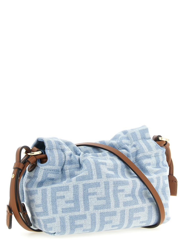 Fendi Blue Cotton Handbag