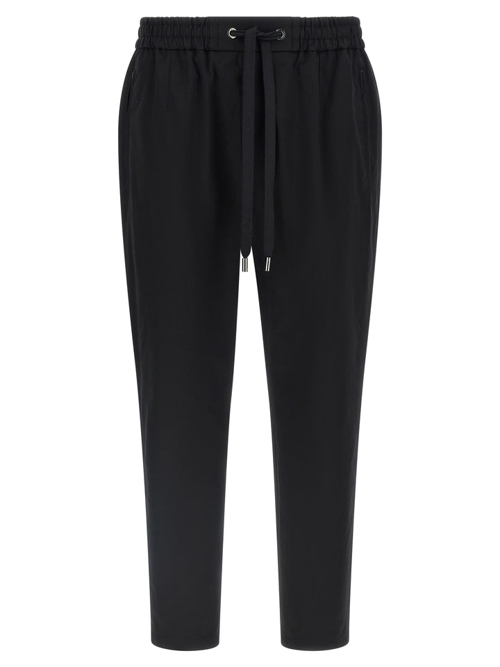 Dolce &amp; Gabbana Black Cotton Casual Pants