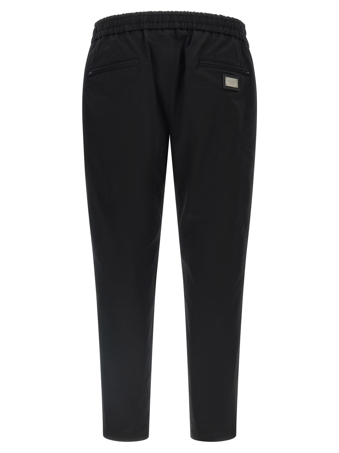 Dolce &amp; Gabbana Black Cotton Casual Pants