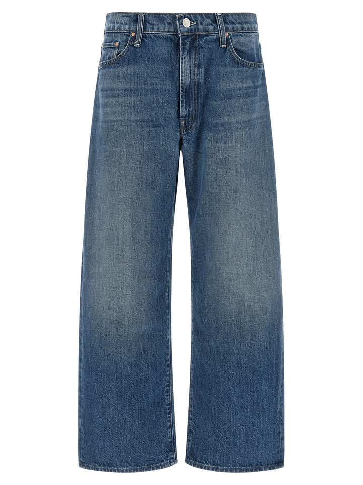 Mother Denim Blue Cotton Relaxed Fit Jeans