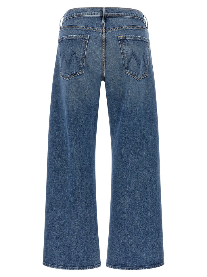 Mother Denim Blue Cotton Cropped Jeans