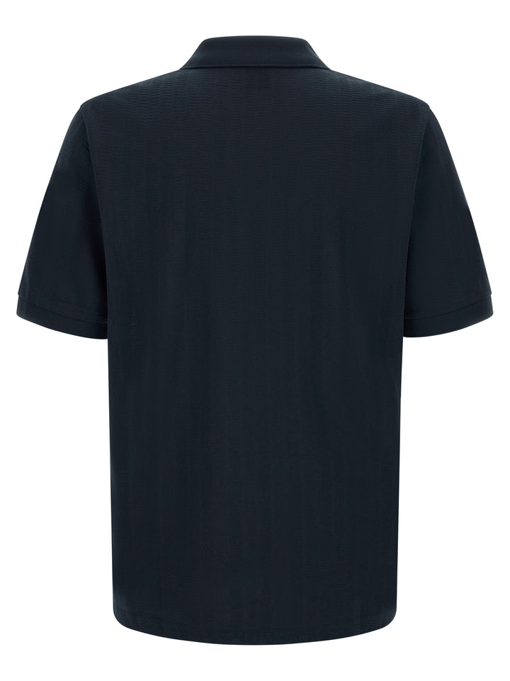 Hugo Boss Blue Cotton Polo Shirt