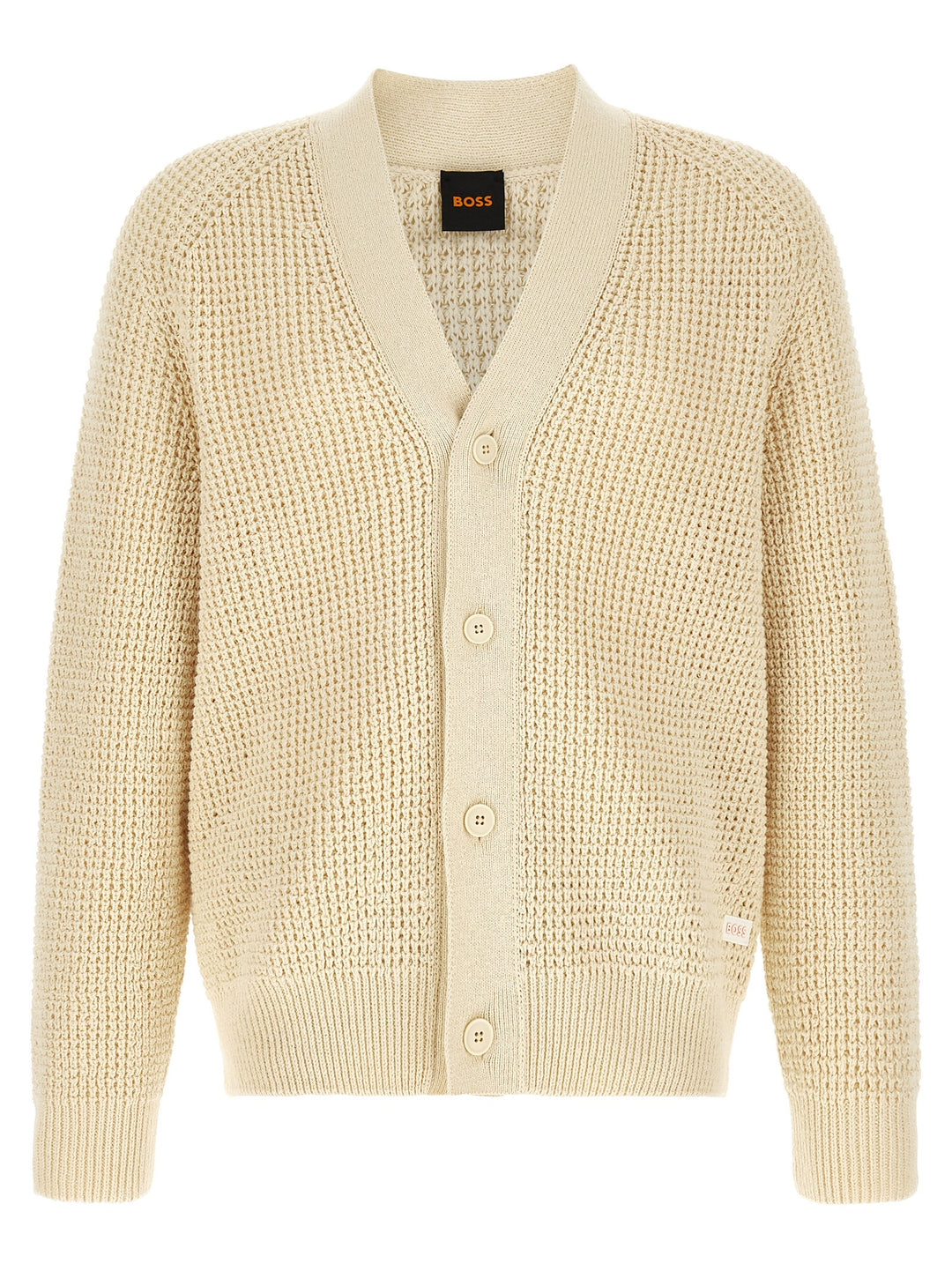 Hugo Boss Beige Cotton Cardigan