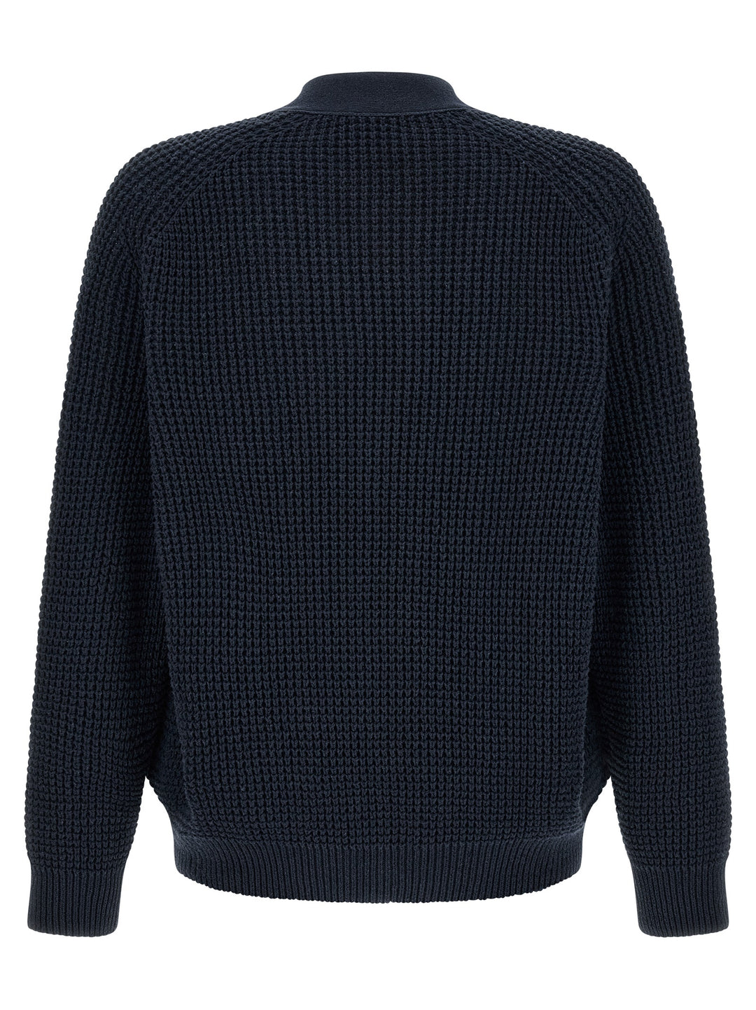 Hugo Boss Blue Cotton Cardigan