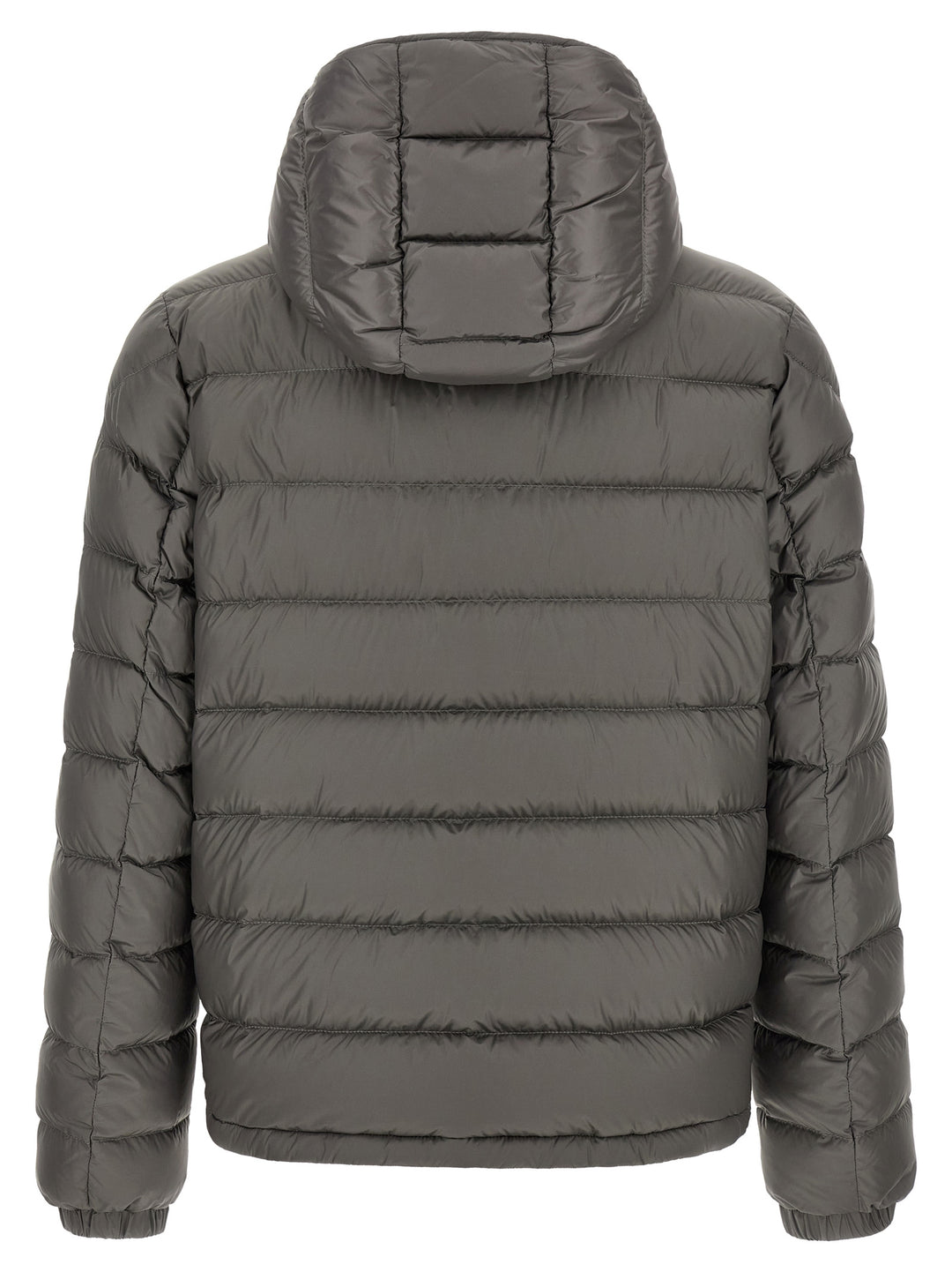 Moncler Gray Polyamide Full-Length Jacket