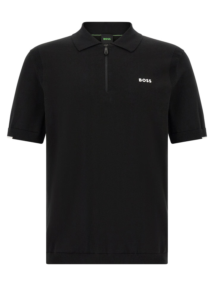 Hugo Boss Black Cotton Polo Shirt