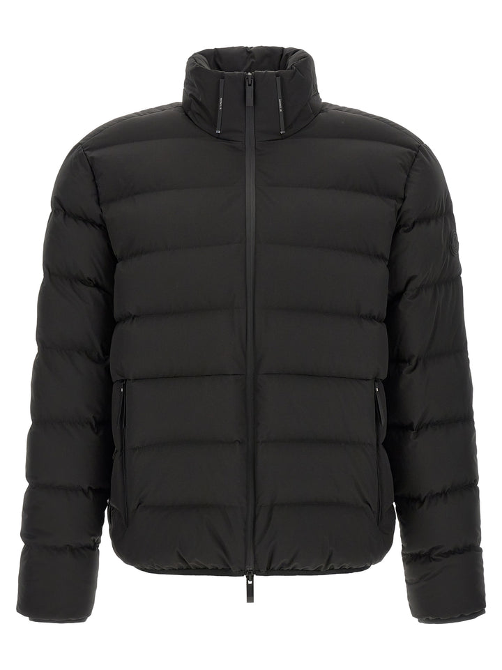 Moncler Black Polyester Full-Length Jacket