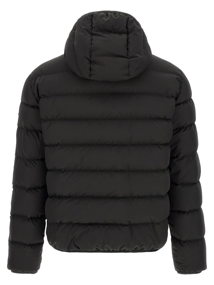 Moncler Black Polyester Full-Length Jacket