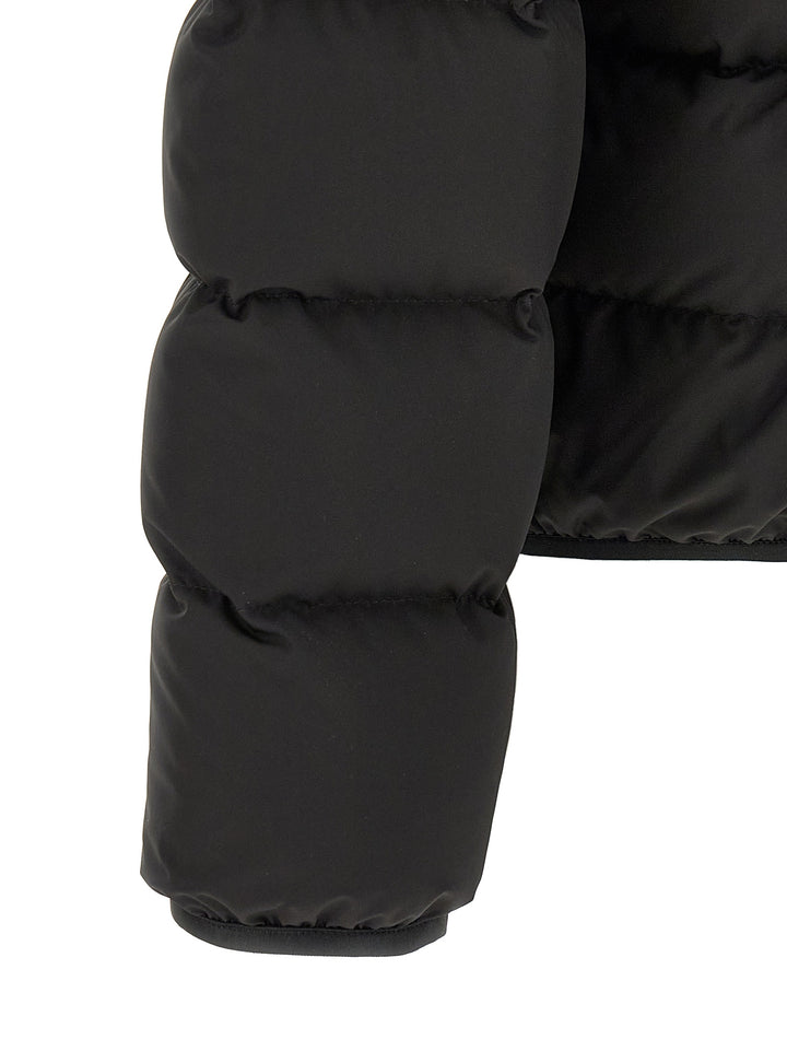 Moncler Black Polyester Full-Length Jacket