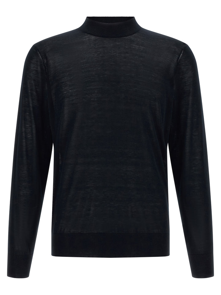 Brunello Cucinelli Blue Silk Cardigan