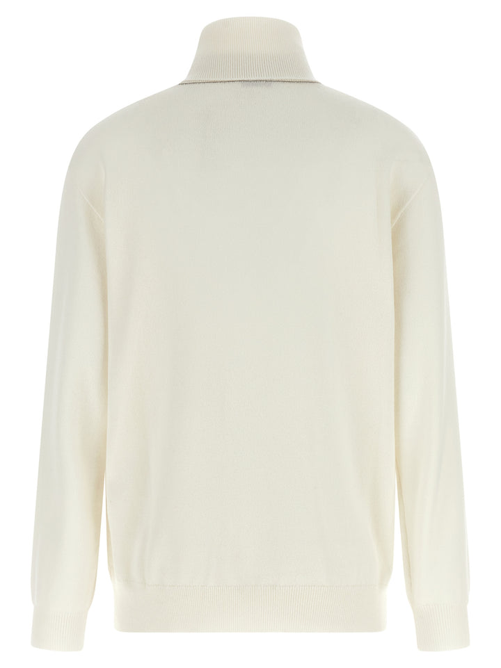Brunello Cucinelli White Cashmere Cardigan