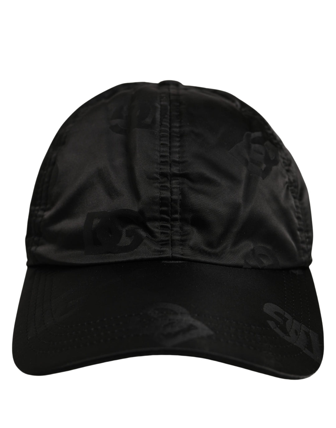 Dolce &amp; Gabbana Men Black DG Monogram Baseball Capello Hat
