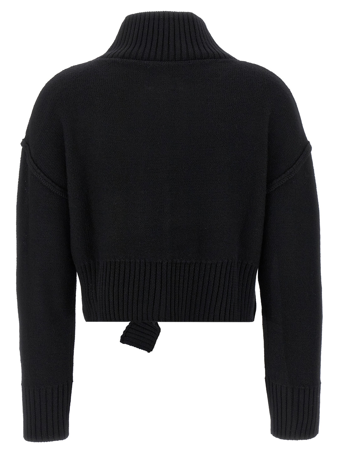 MM6 Maison Margiela Black Virgin Wool Cardigan