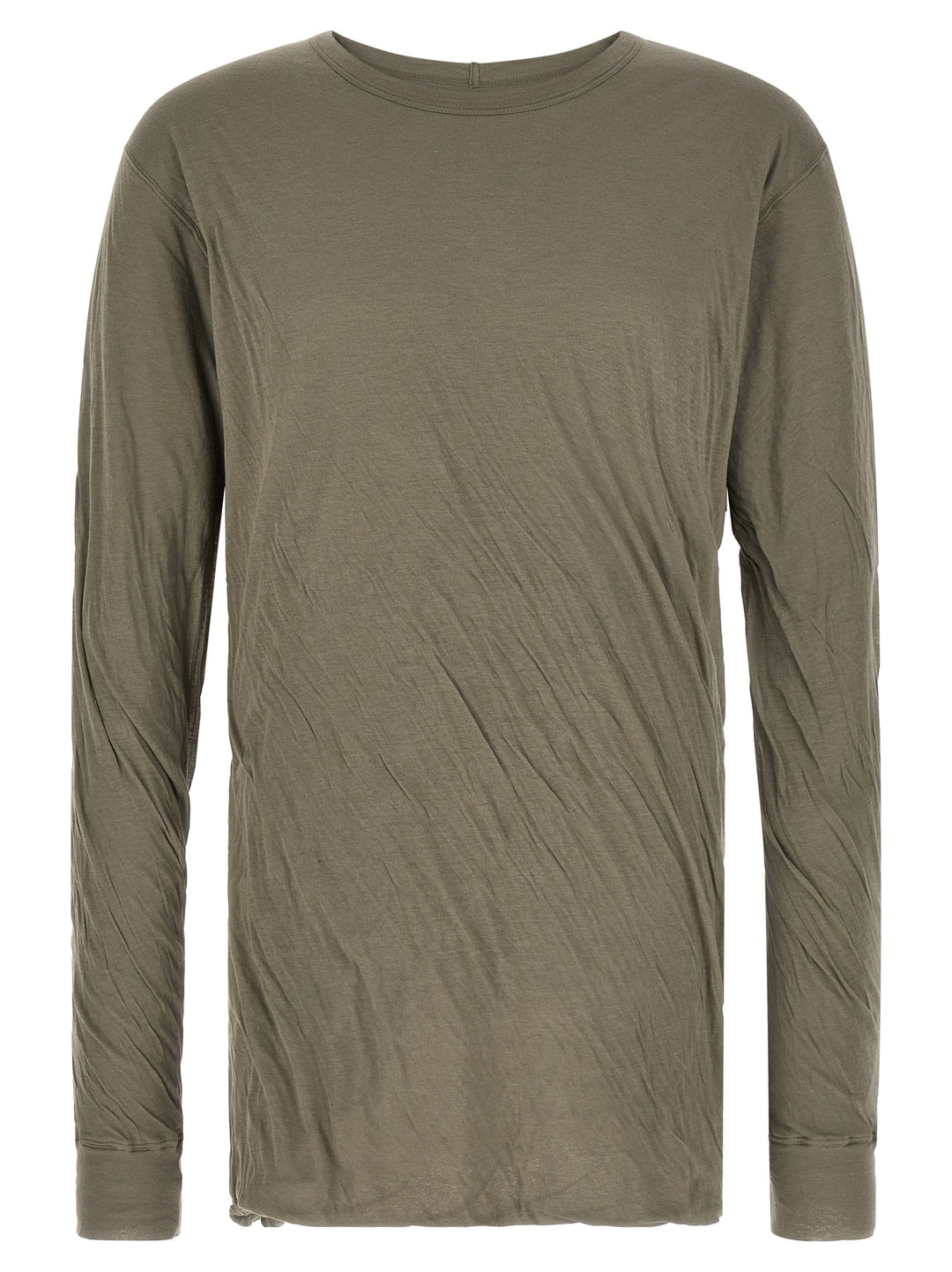Rick Owens Gray Cotton T-Shirt