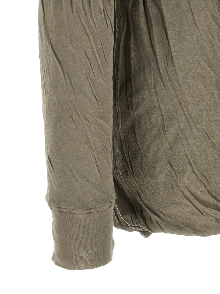 Rick Owens Gray Cotton T-Shirt